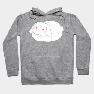 Loaf red eye white holland lop rabbit | Bunniesmee Hoodie